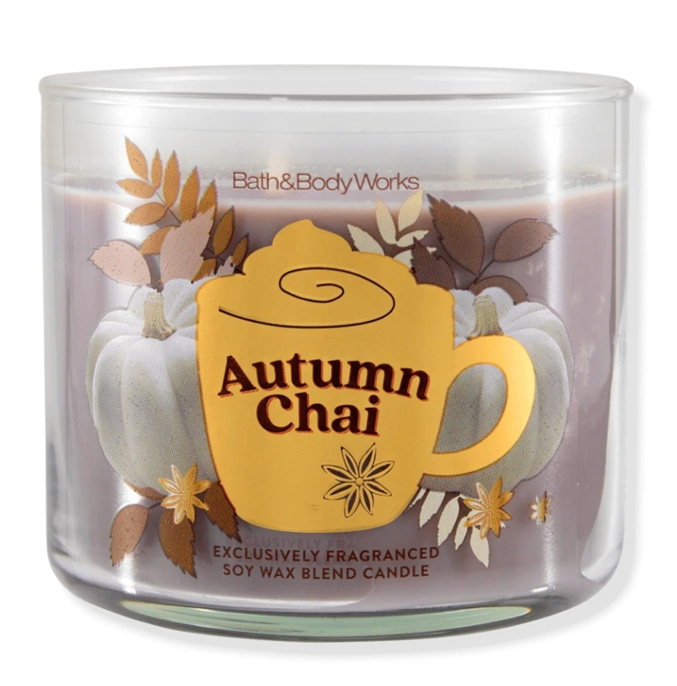 Bath & Body Works Autumn Chai 3 Wick Candle